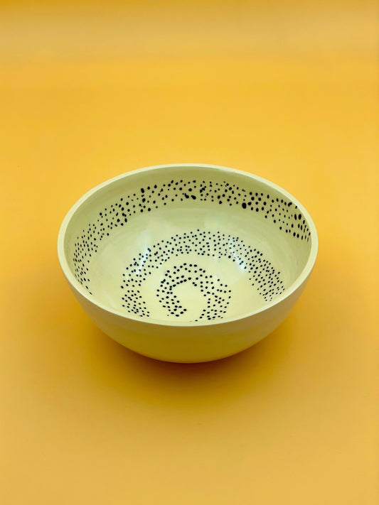 Patterned pasta bowl